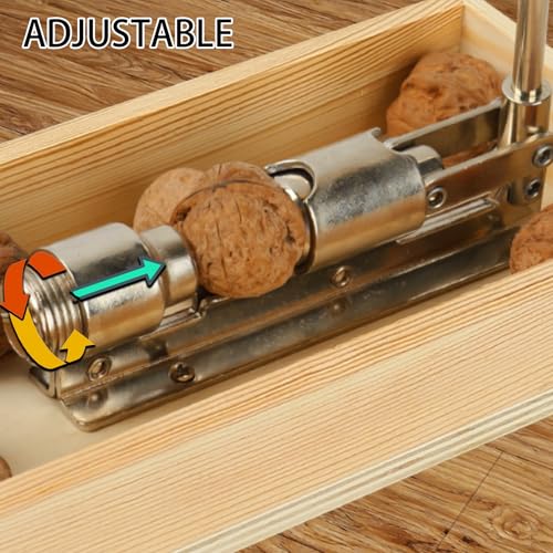 Heavy Duty Nutcracker with Crab Forks & Cleaning Brush - Pecan & Nut Cracking Tool