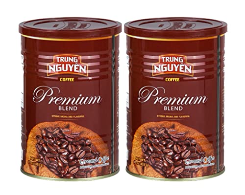 Trung Nguyen Premium Arabica & Robusta Vietnamese Coffee - 2 Cans, 15 oz Each