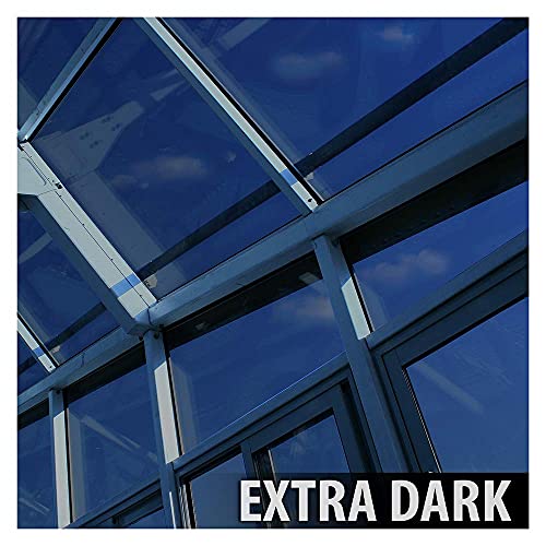Black Window Film - Daytime Privacy & Sun Control 48in x 12ft - Very Dark