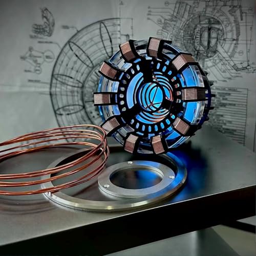 Moonacy Arc Reactor Night Light - Rechargeable Superhero Lamp & Toy Gift