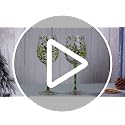 SiliFine 4 Pcs Christmas Holly Berry Stemmed Wine Glasses Set with Holiday Design