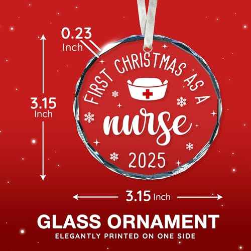 Nurse Ornaments for Christmas Tree - Unique Nurse Practitioner Gifts for Women, for Nursing Students, Ideal Ornament, Perfect as Graduation Gift for Women