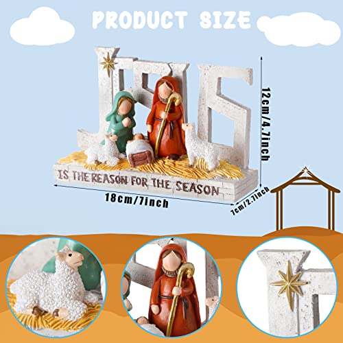 Geosar Jesus Nativity Scene Figures Holy Family Christmas Creche Set