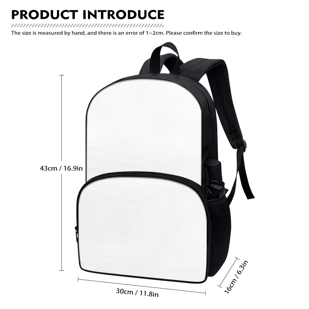 Horeset Purple Horse Print School Bags for Boys 5-16 Years, Travel Backpack with Picnic Lunch Box Water Bottle Holder Bag Set of 3, 17inch Bookbags Fit Sports Picnic Travel