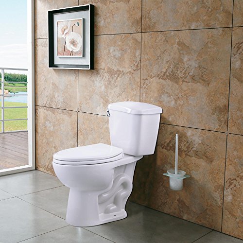 Elongated Toilet Seat - Soft Close, No Slam, One-Click Quick Release, 18.5 Inch