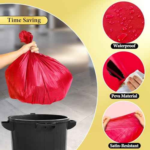 4 Pack Red Disposable Tablecloth, 54¡¿108 Inches Waterproof Plastic Rectangle Table Cover, Leakproof & Sturdy Table Cloth for for Christmas Decorations, Valentines Day, Thanksgiving Decoration