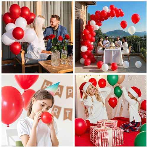 Red Balloon,145pcs Latex Premium Red Balloons Arch Kit Different Sizes 18 12 10 5 Inch,Balloon Garland Arch Kit for Birthday Party Baby Shower Wedding Valentines Day Christmas Anniversary Decoration