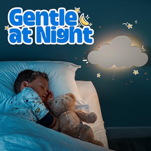 Floating Cloud Wall Lamp - Baby Nursery Night Light - Tip Perk - Cloud