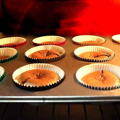 Eoonfirst Green Foil Cupcake Case Liners Christmas Day Baking Muffin Paper Cups 200Pcs