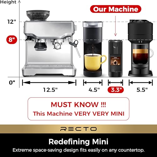 CHULUX RectoCafé Espresso Machine for Nespresso Pods - Black