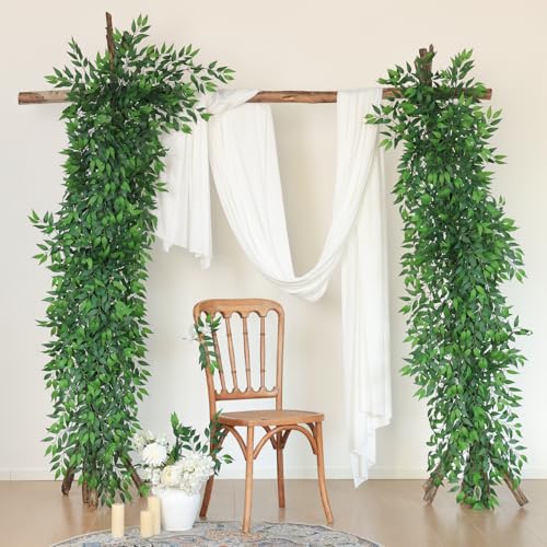 Artificial Greenery Stems - 36Pcs Italian Ruscus 20-Inch Fake Plant Spray for Wedding & Home Decor - Variation of THIS listing