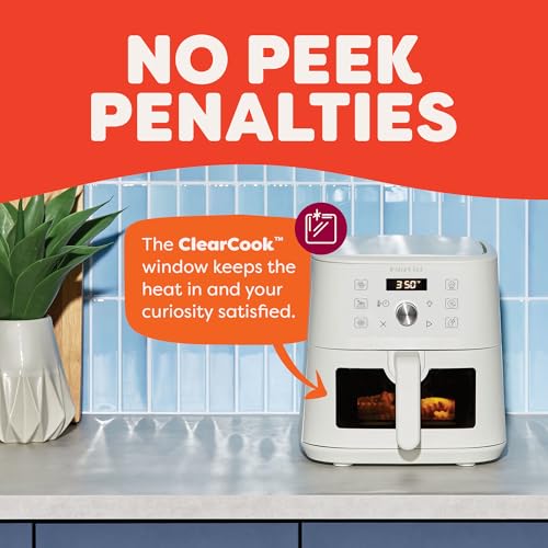 Instant Pot 4Qt VORTEX 6-in-1 Mini Air Fryer with Sea Salt - Compact Multi-Function Appliance