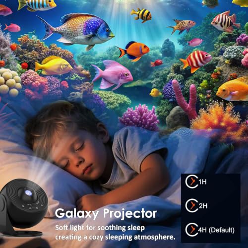 Sunbox Galaxy Projector Pro 25-in-1 Space Night Light with Timer & 360° Rotation