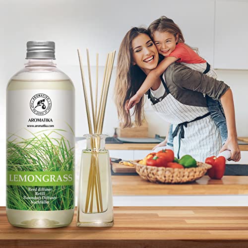 Lemongrass Diffuser Refill Set - 17 Fl Oz Pack of 2 for Aromatherapy & Home Fragrance