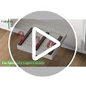 Fokyfok White Pull Out Cabinet Organizer 11-16W x 17-24D Expandable Adhesive