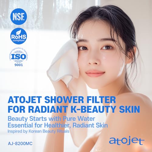 ATOJET 6-Month Carbon Water Filter Set with Hose & Mount for K-Beauty Skin Care