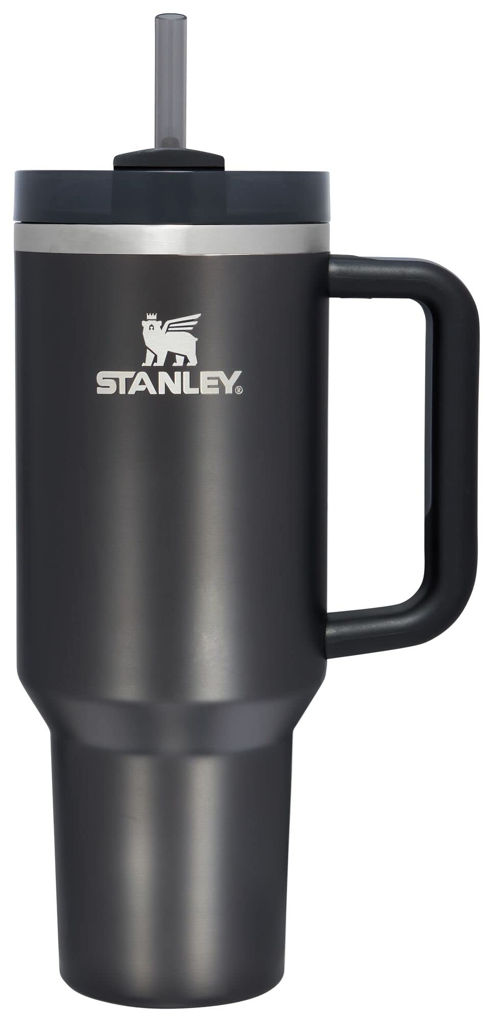 STANLEY Quencher H2.0 Tumbler with Straw 40 oz | Flowstate 3-Position Lid | Cup Holder Compatible for Travel | Insulated Stainless Steel Cup | BPA-Free | Black Glow