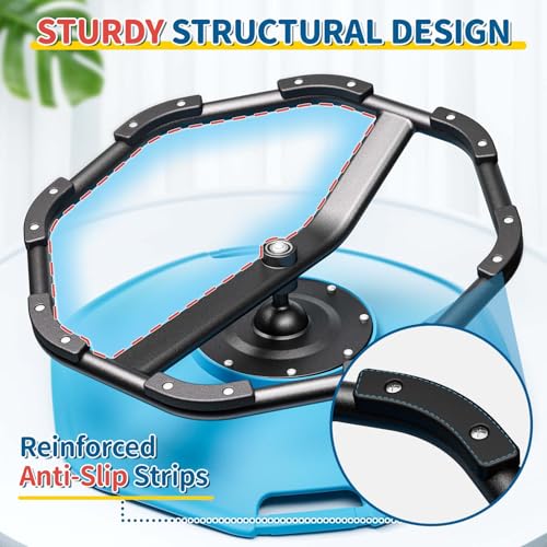 KidBloom Blue Sensory Spinning Chair for Autism & ADHD Kids, Balance & Coordination, Silent 360° Swivel
