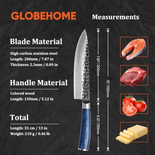 8-Inch Japanese Damascus Chef Knife - High Carbon Stainless Steel, 67 Layers