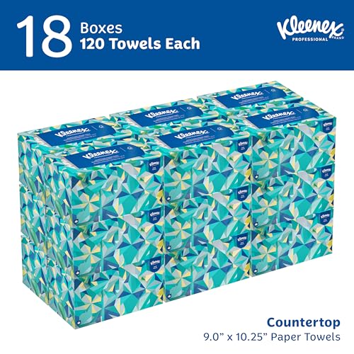 Kleenex Professional Paper Hand Towels Bulk 18 Boxes, Soft & Absorbent