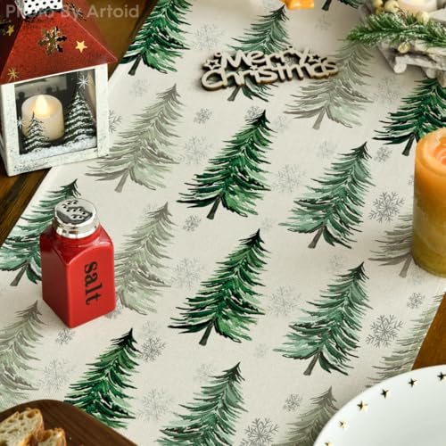 Artoid Mode 13 x 72 Inch Christmas Table Runner – Green