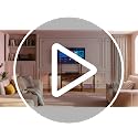CHOEZON 55.5-Inch Adjustable TV Stand with Mount, LED Lights & Power Outlet