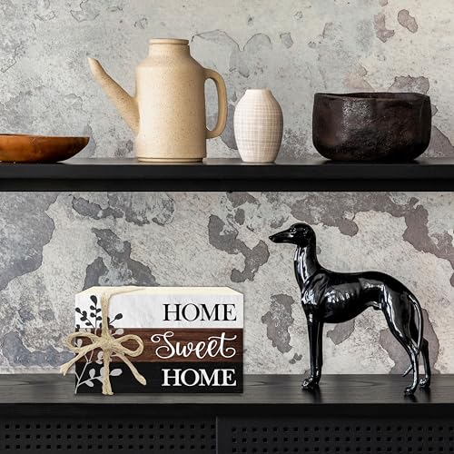 Christian Decorative Book Stack for Farmhouse, Rustic Tiered Tray Decor, Stacked Books Set, Home Sweet Home Wooden Decor for Living Room Table Shelf, Housewarming Gifts for Women Men -28