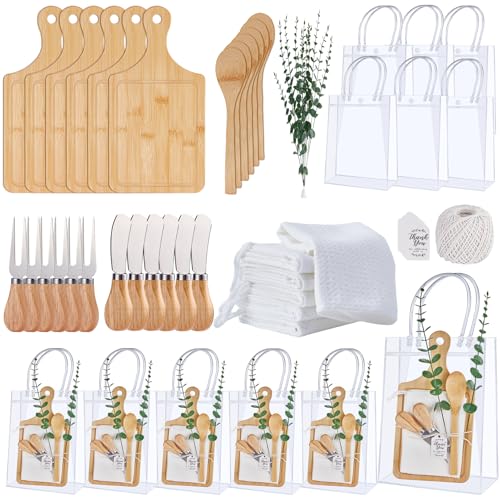 Bamboo Baby Shower Game Prizes Gift Set - White, 6 Sets for Guests & Winners