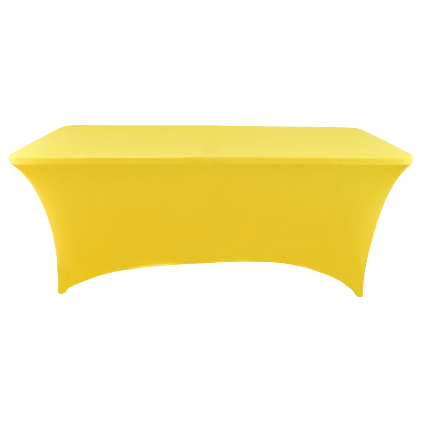 ZarzaaSik 2-Pack 8ft Spandex Table Covers for Rectangle Folding Tables - Washable Elastic Tablecloth - Ultimate Fitted Table Protector for Birthday Parties, Trade Shows, Banquet