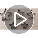 5-Pack Stainless Steel Star Cookie Cutters for Baking & Cake Decorating