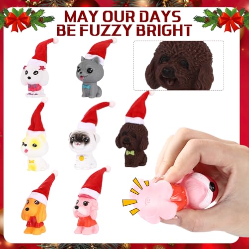 Gemscream 28-Piece Christmas Dog Appreciation Gift Set with Cute Rubber Dogs & Accessories - Variation 28 / Cute