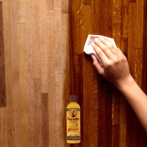 Howard Feed-N-Wax Wood Polish & Conditioner 64 Oz - Protect & Enhance Natural Grain