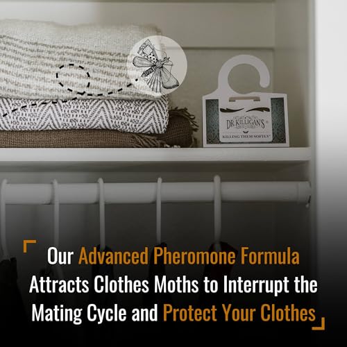 White Dr. Killigan's Clothing Moth Traps with Pheromones - Pack of 20