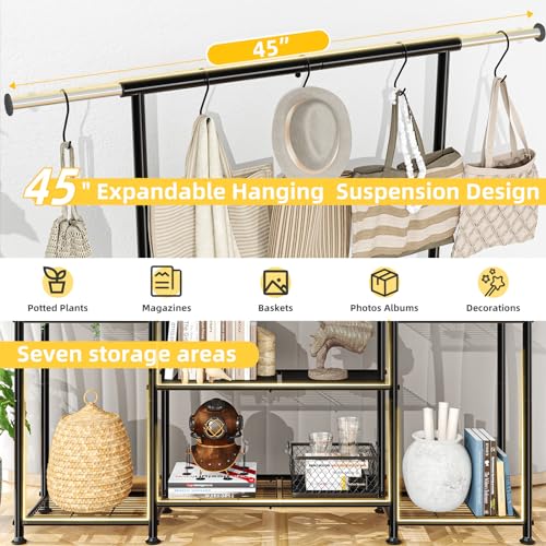 A-Shape Metal Plant Stand 3-Tier Tall Hanging Indoor Outdoor Garden Ladder
