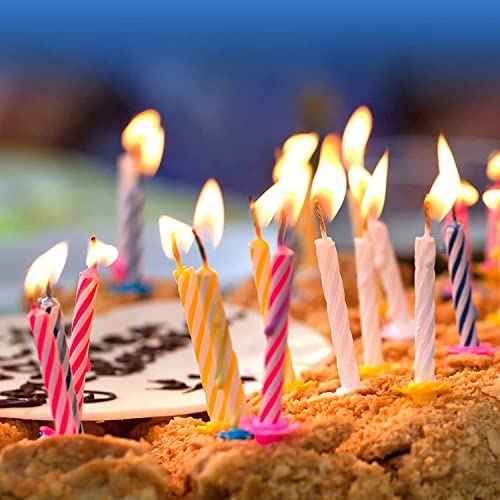 Magic Trick Relighting Candle, 40 Packs Birthday Candles Fun Prank Kit Cake Tricks and Decorations for Birthday, Party, Christmas, Celebration (Multi, 40Pieces)