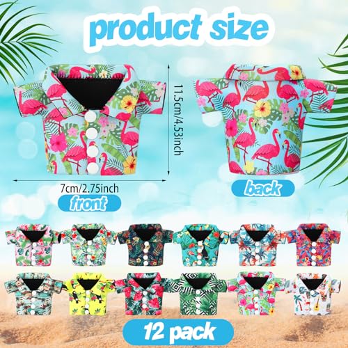 Hawaiian Shirt Themed 12-Pack Neoprene Beer Can Coolers – Tropical Can Sleeve