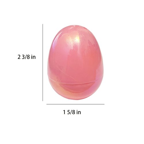 Higoala 36 Metallic Easter Eggs, Fillable Plastic Easter Egg Hunt Party Supply Pack - 2.5" Colorful Painting Color Plastic Eggs