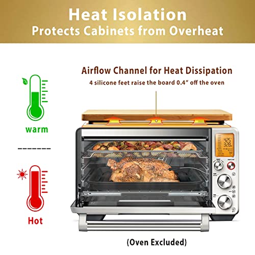 Umilife Bamboo Cutting Board for Breville BOV900BSS/BOV950BSS Smart Oven Air Fryer Accessory