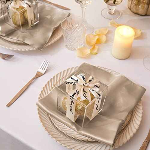 12 Pack Satin Table Cloth Napkins, 17x17 Inch Taupe Silky Wedding Napkins Cloth Washable, Luxury Dining Table Cloth Napkins Set for Birthday Holiday Party Dinner Restaurant