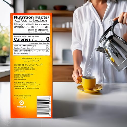 Loose Black Tea - Premium Lipton Yellow Label, 900g Pack of 1