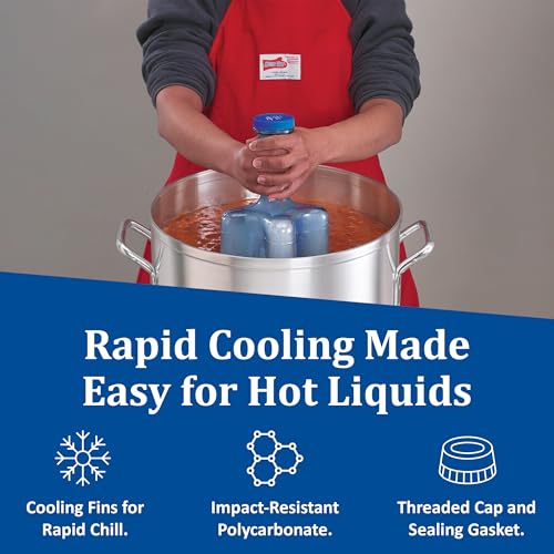 Food Cooling Paddle Set of 2 - San Jamar Rapi-Kool 64 oz Kitchen Tool