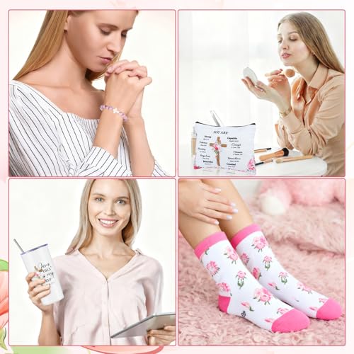 Christian Gifts for Women - Faith Inspirational Tumbler, Blanket & Accessories