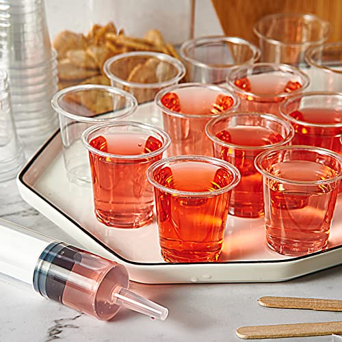Lilymicky 900 Pack 2 oz Plastic Shot Glasses - Disposable Party Cups