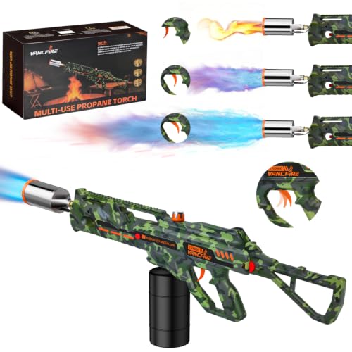 VANCFIRE Dark Green 36.6" Extra Long Propane Torch for Grilling & Fire Starting