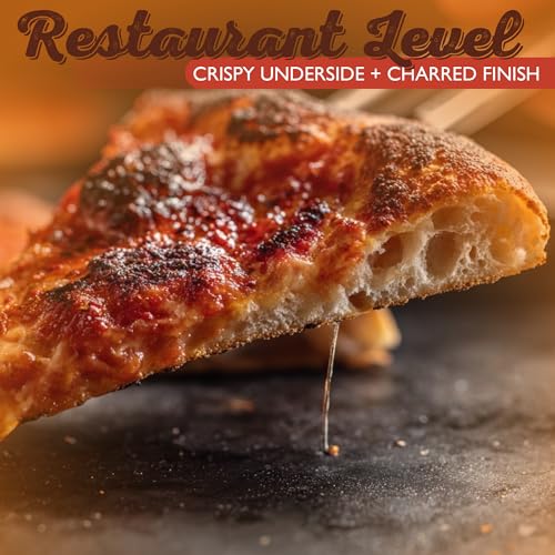 Heavy-Duty Pizza Steel Pan 16x13.4 Inch for Crispy Crust Baking or Grilling