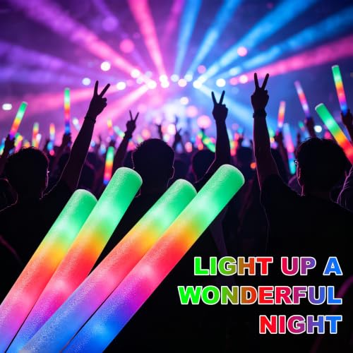 238 Pack LED Foam Glow Sticks Bulk for Wedding Party & Event Decor