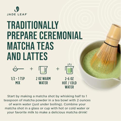 Ceremonial Matcha Green Tea Powder - Organic, 100 Packets, 0.04 oz Each