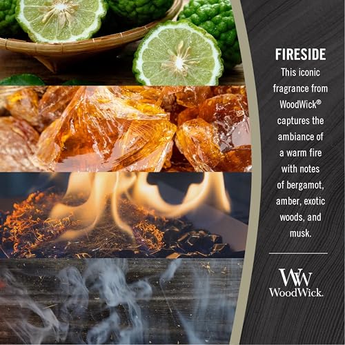 WoodWick Fireside Scented Candle 21.5oz with Crackling Wick - USA