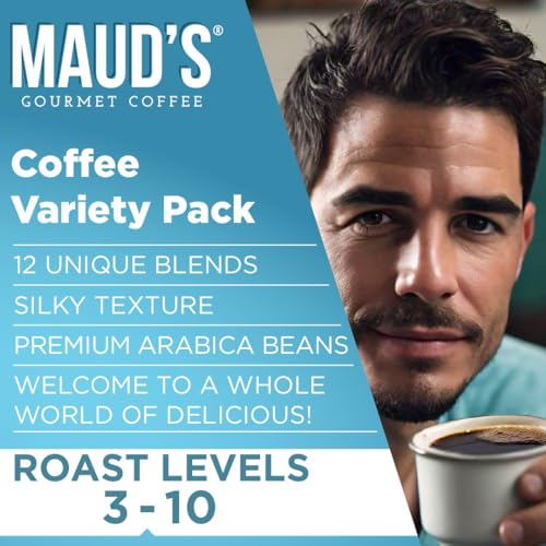 Maud's Family Coffee Pod Variety Pack - 136 Count, 12 Flavors, Compatible with Most Single-Serve Brewers - Variation of THIS Listing