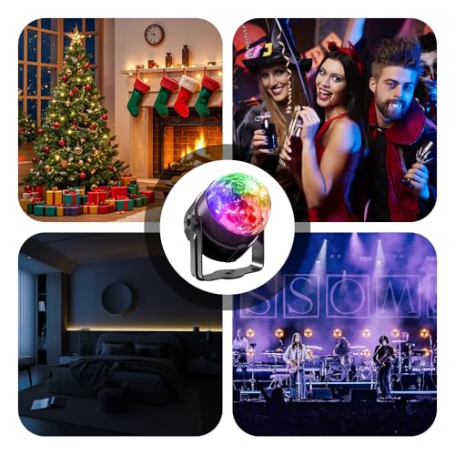 Yiixuyo Bronze 2-Piece Voice-Controlled Party Lights with Remote